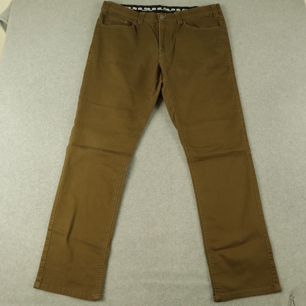 Lois Jeans Mens 38‎ Extensible Stretch Straight Leg 5-Pocket Brushed Denim Brown